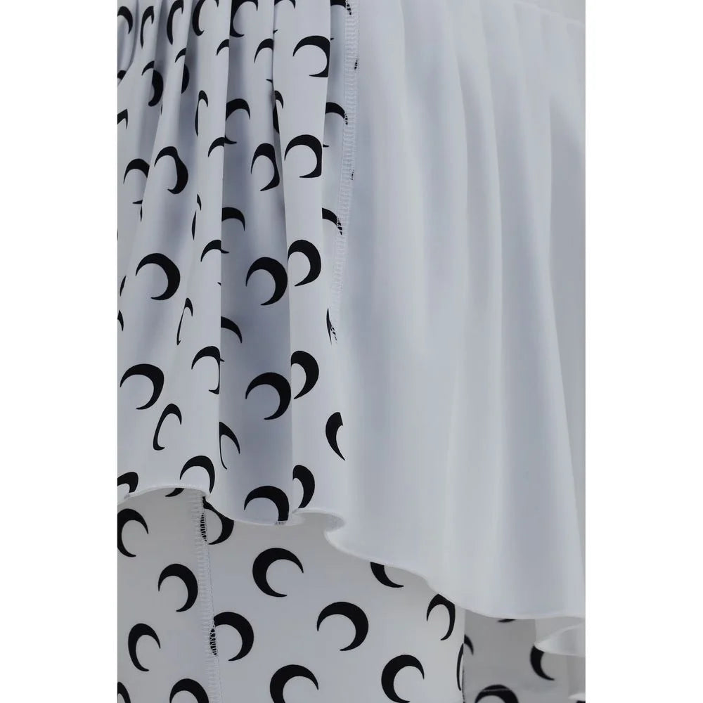 Marine Serre White Polyamide Short And Mini Shorts