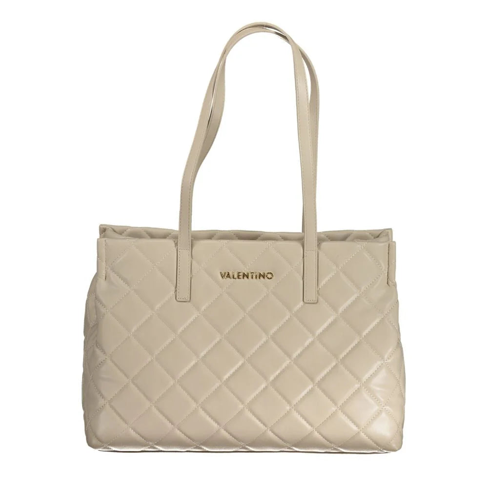 Mario Valentino Beige Polyethylene Handbag - Shopper Bags