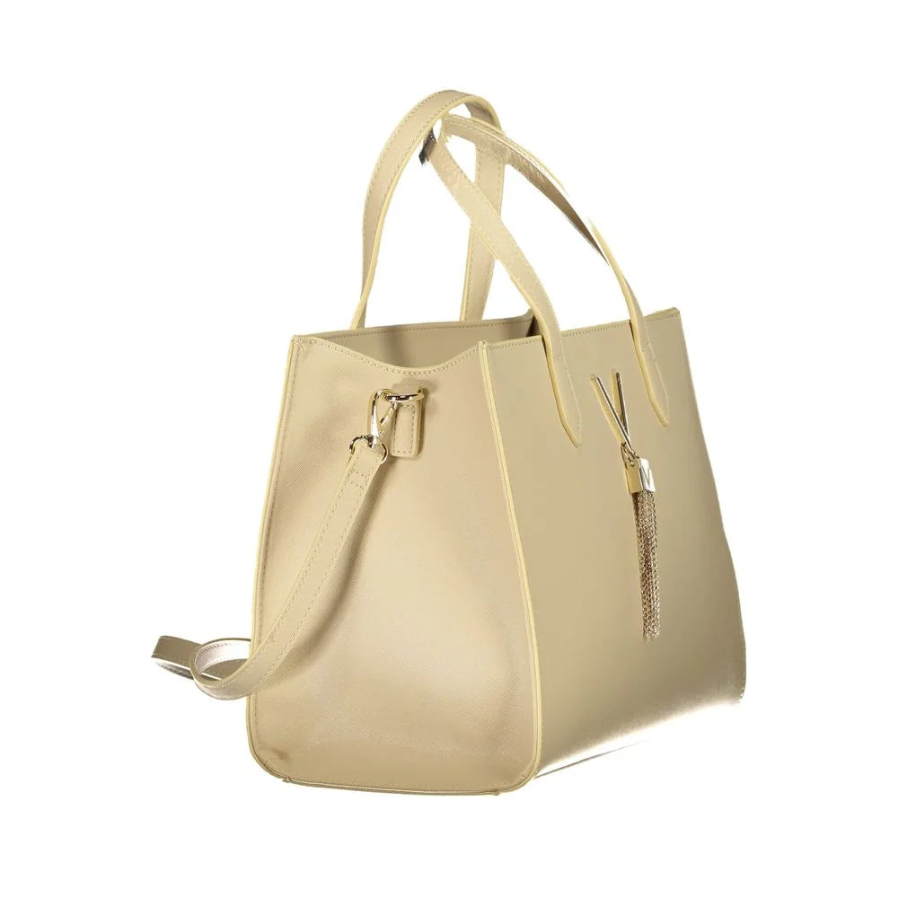 Mario Valentino Beige Polyethylene Handbag - Shopper Bags