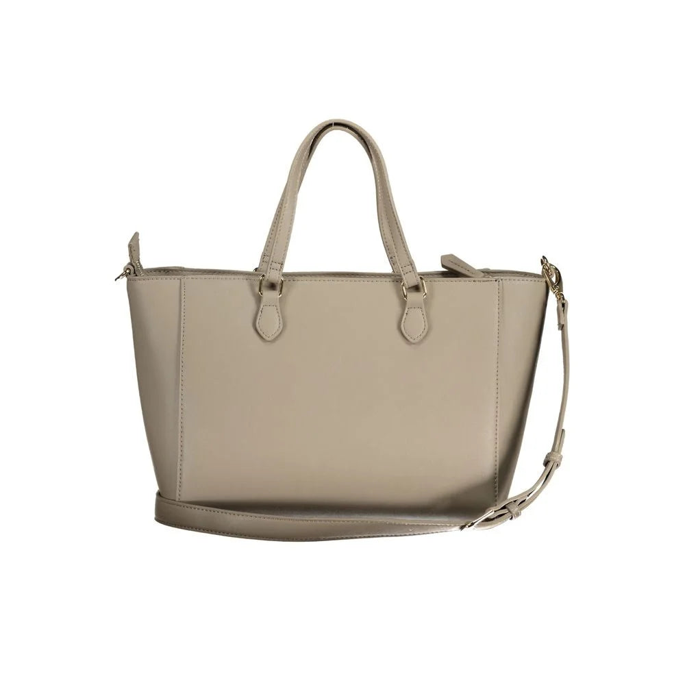 Mario Valentino Beige Polyethylene Handbag - Shopper Bags