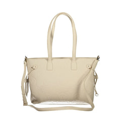 Mario Valentino Beige Polyethylene Handbag - Shopper Bags
