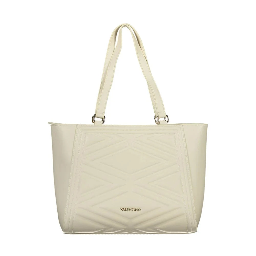 Mario Valentino Beige Polyethylene Handbag - Shopper Bags