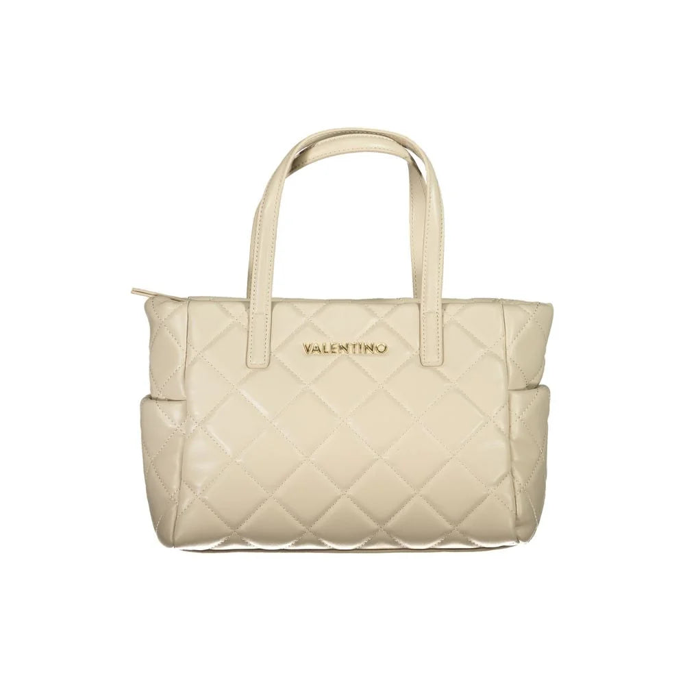 Mario Valentino Beige Polyethylene Handbag - Shopper Bags