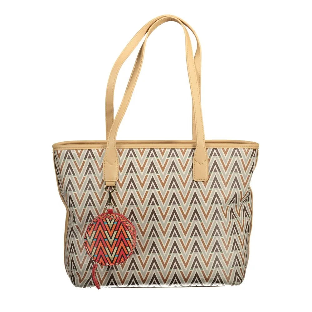 Mario Valentino Beige Polyethylene Handbag - Shopper Bags