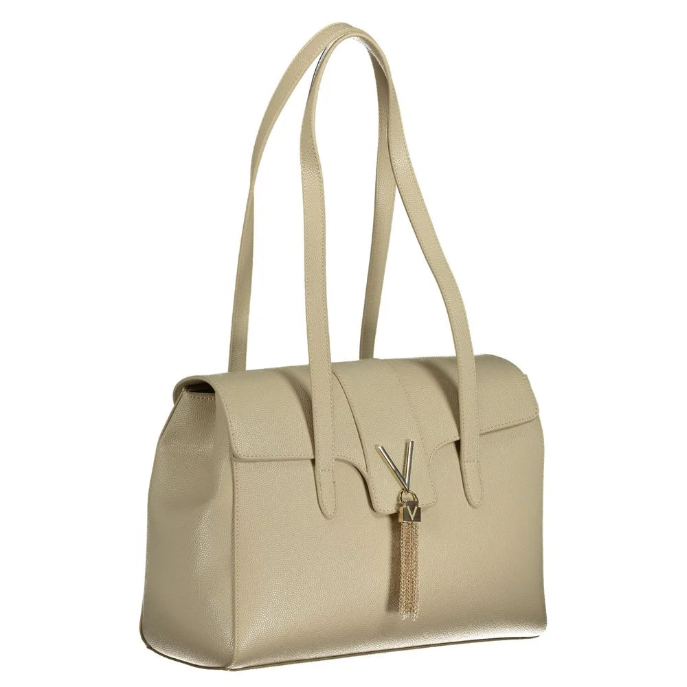 Mario Valentino Beige Polyethylene Handbag - Shoulder Bags