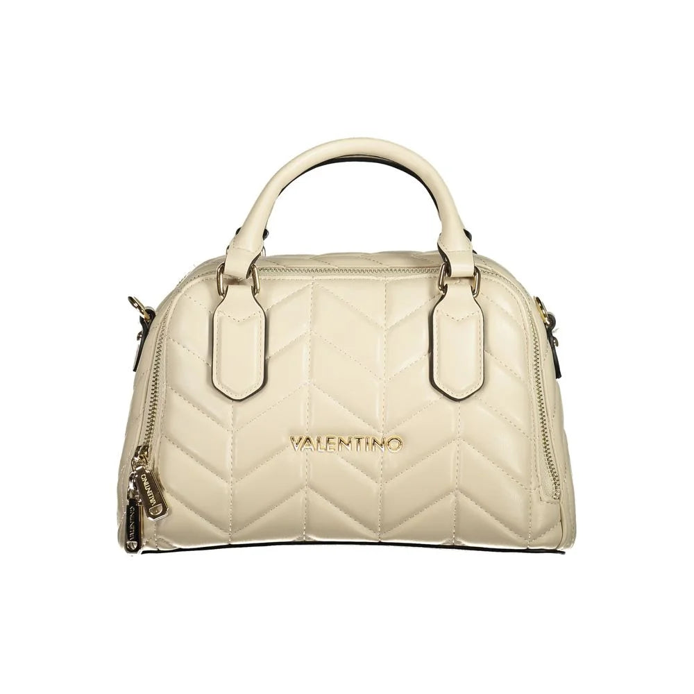 Mario Valentino Beige Polyethylene Women Handbag - Satchel Bags