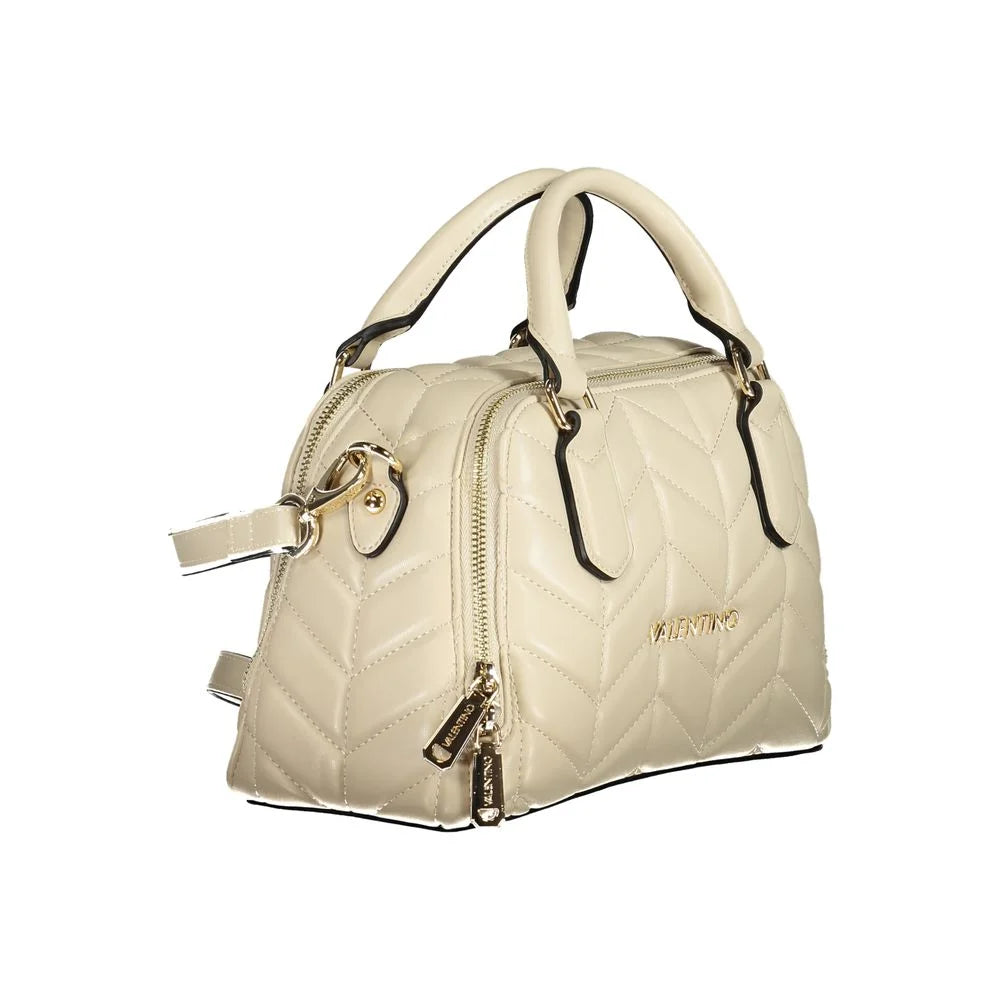 Mario Valentino Beige Polyethylene Women Handbag - Satchel Bags