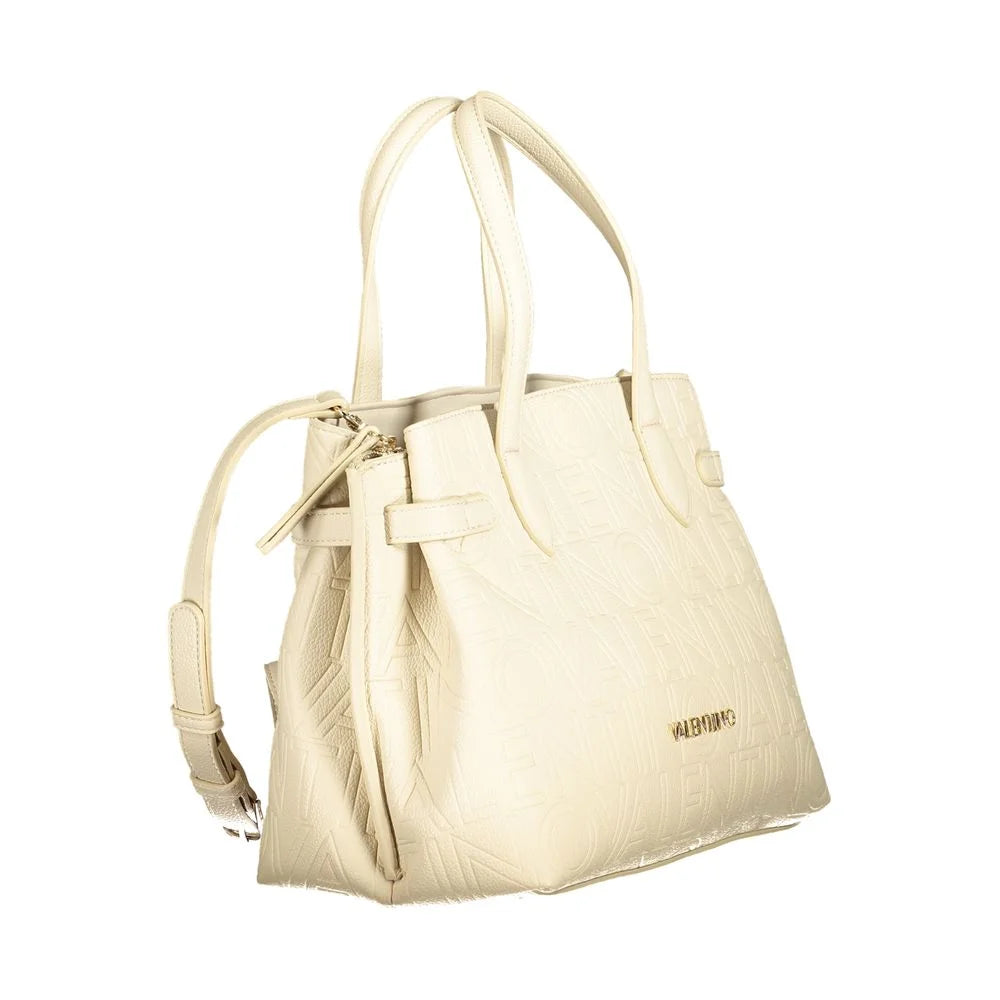 Mario Valentino Beige Polyethylene Women Handbag - Shopper Bags