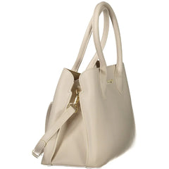 Mario Valentino Beige Polyethylene Women Handbag - Shopper Bags