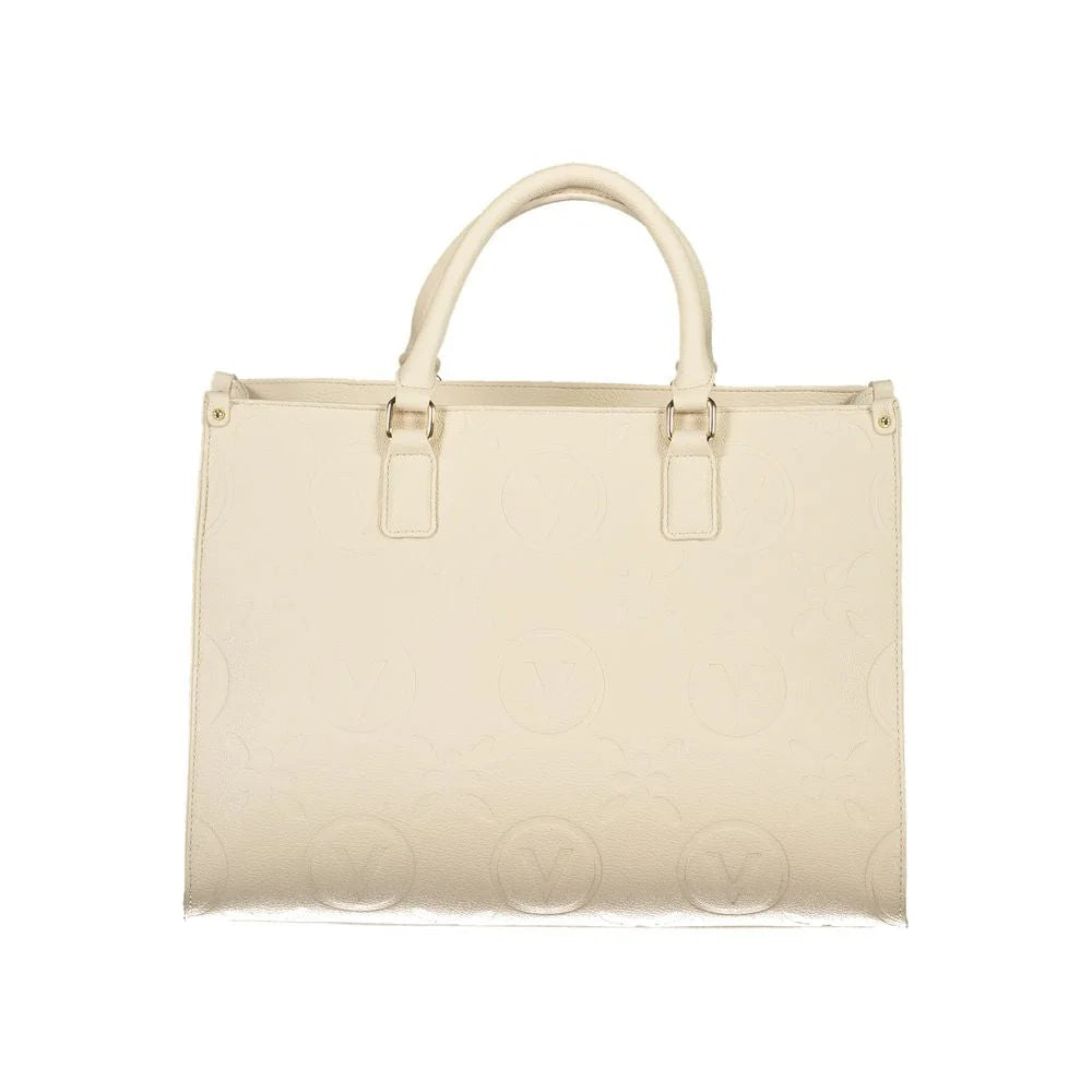 Mario Valentino Beige Polyethylene Women Handbag - Shopper Bags