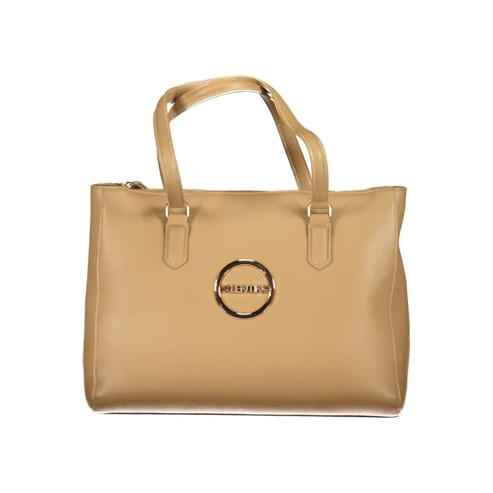 Mario Valentino Beige Polyethylene Women Handbag - Shopper Bags