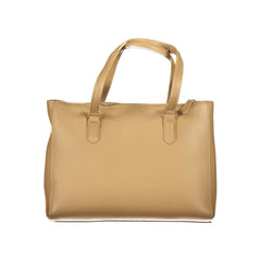 Mario Valentino Beige Polyethylene Women Handbag - Shopper Bags