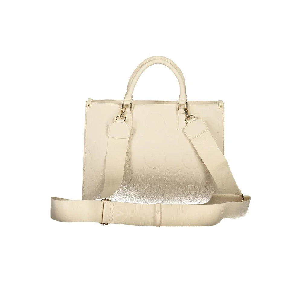 Mario Valentino Beige Polyethylene Women Handbag - Shopper Bags