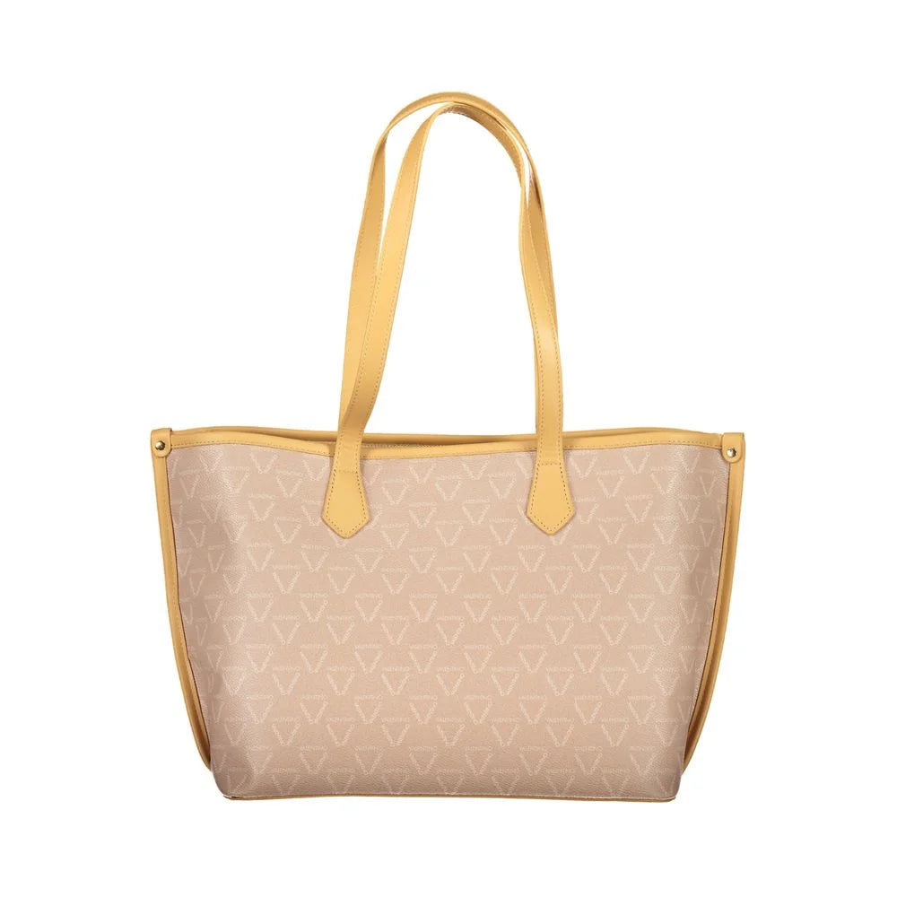 Mario Valentino Beige Polyethylene Women Handbag - Shopper Bags