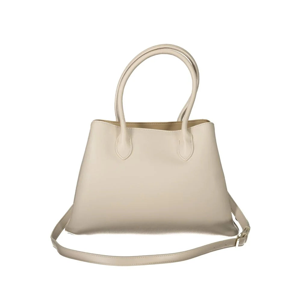 Mario Valentino Beige Polyethylene Women Handbag - Shopper Bags
