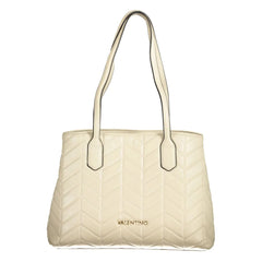 Mario Valentino Beige Polyethylene Women Handbag - Shopper Bags