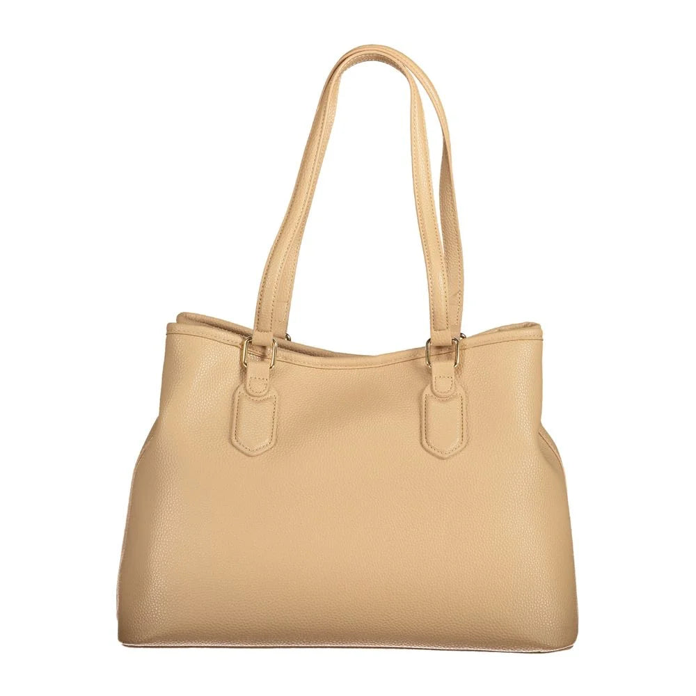 Mario Valentino Beige Polyethylene Women Handbag - Shoulder Bags