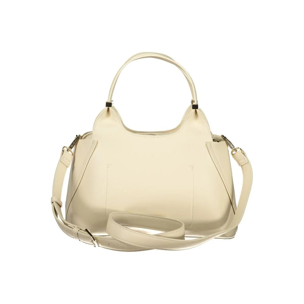 Mario Valentino Beige Polyurethane Women Handbag