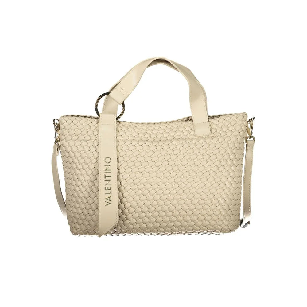 Mario Valentino Beige Polyurethane Women Handbag