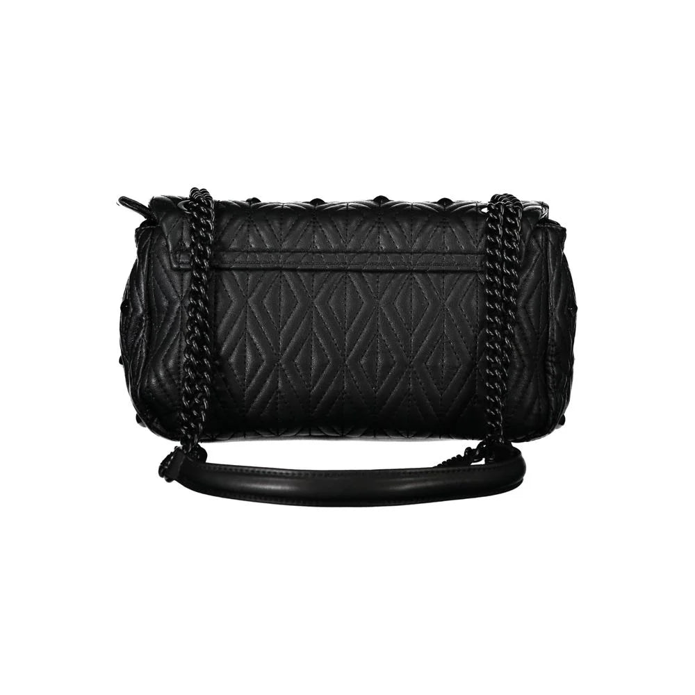 Mario Valentino Black Polyester Handbag - Shoulder Bags