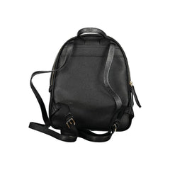 Mario Valentino Black Polyethylene Backpack - Backpacks