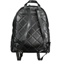 Mario Valentino Black Polyethylene Backpack - Backpacks