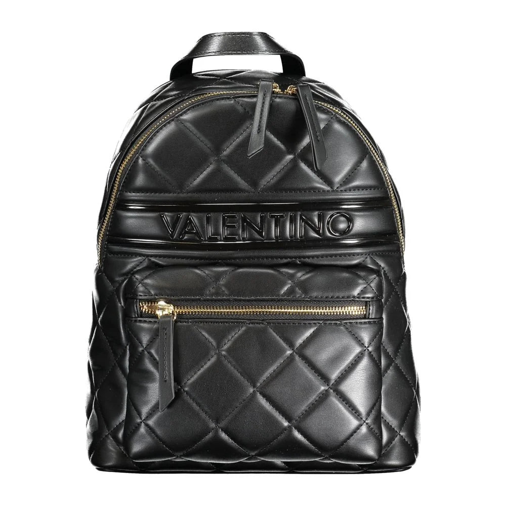 Mario Valentino Black Polyethylene Backpack - Backpacks