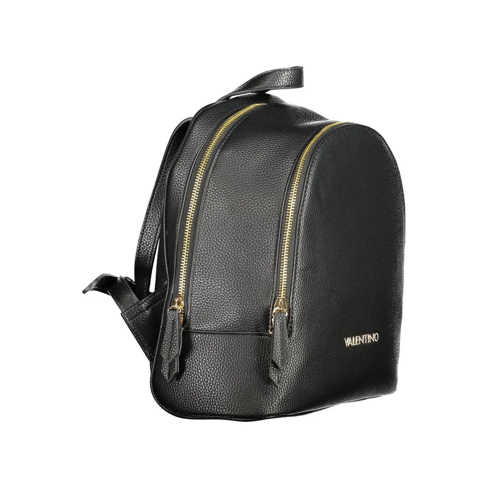 Mario Valentino Black Polyethylene Backpack - Backpacks