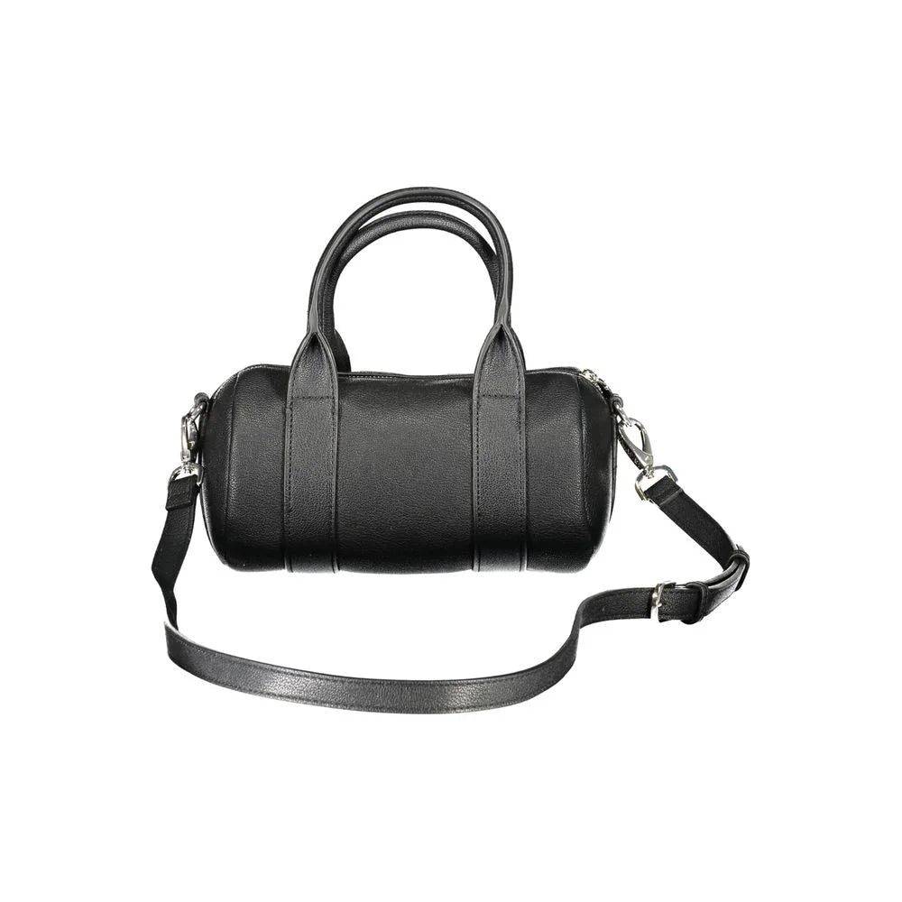 Mario Valentino Black Polyethylene Handbag - Barrel Bags