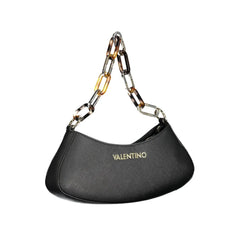 Mario Valentino Black Polyethylene Handbag - Half-Moon Bags
