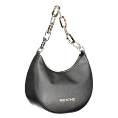 Mario Valentino Black Polyethylene Handbag - Half-Moon Bags