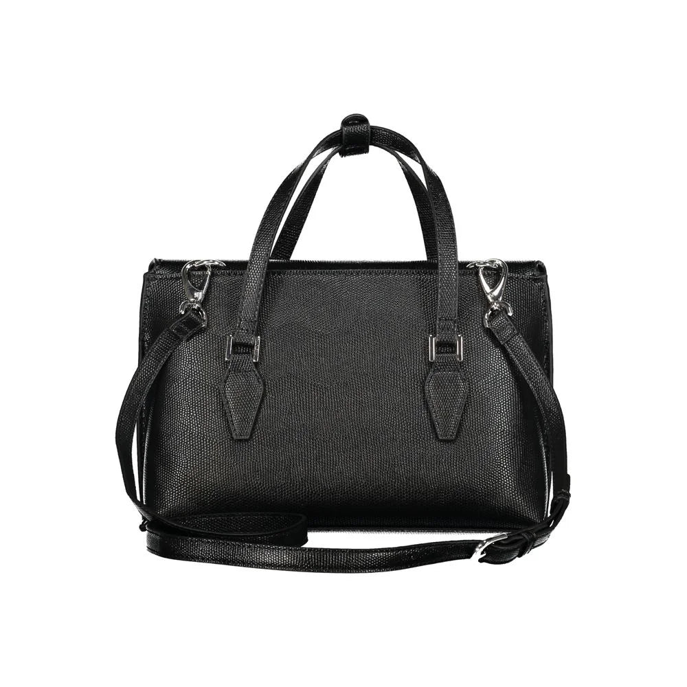 Mario Valentino Black Polyethylene Handbag - Satchel Bags