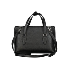 Mario Valentino Black Polyethylene Handbag - Satchel Bags
