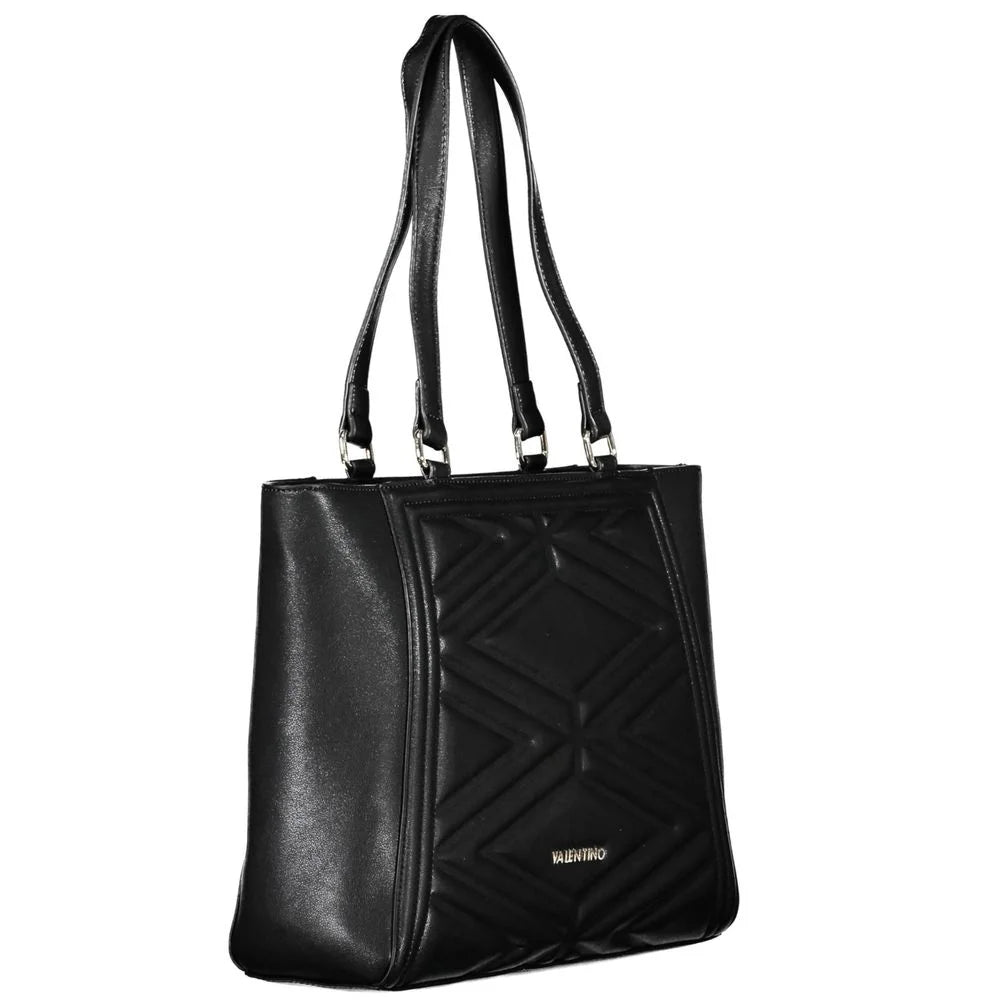 Mario Valentino Black Polyethylene Handbag - Shopper Bags