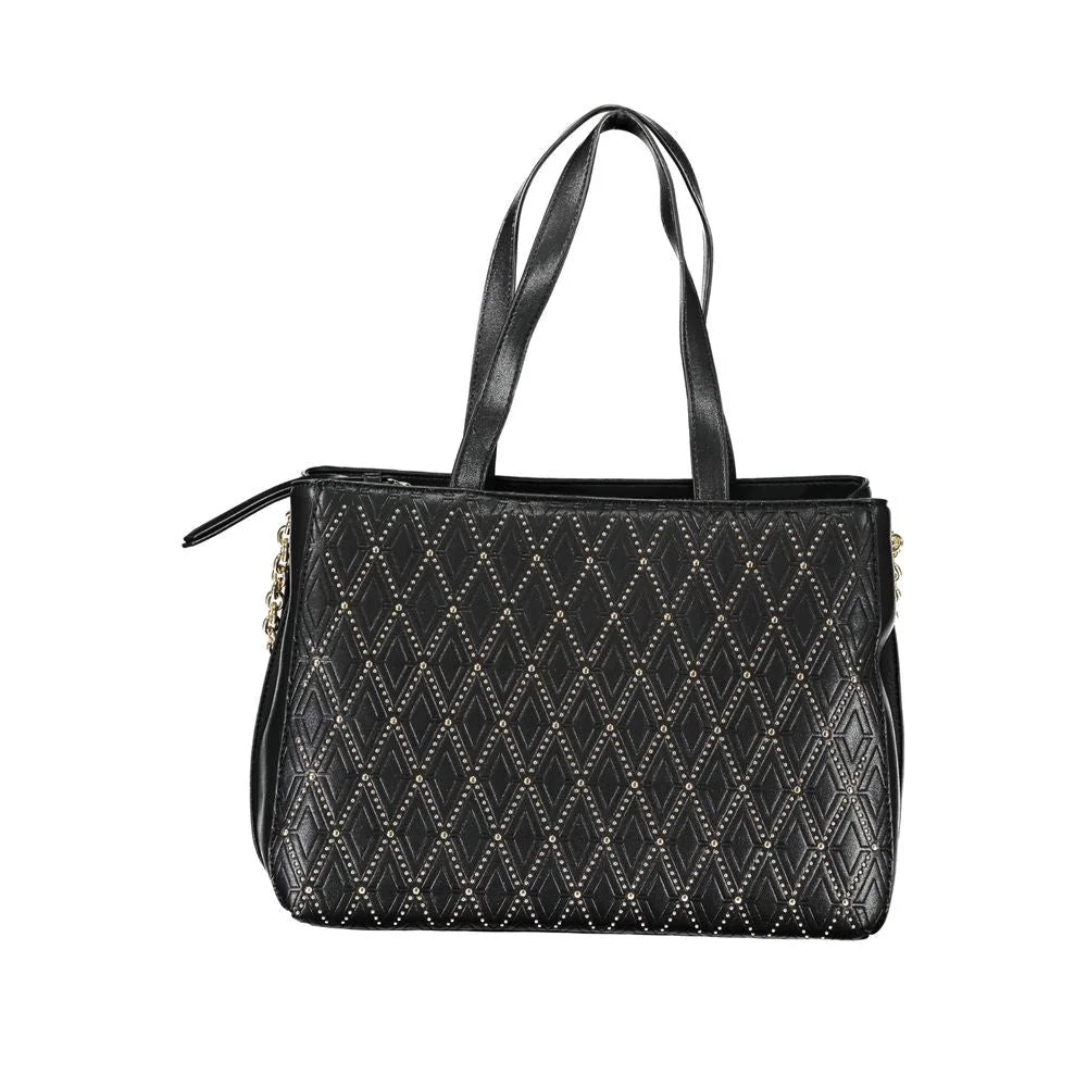 Mario Valentino Black Polyethylene Handbag - Shopper Bags
