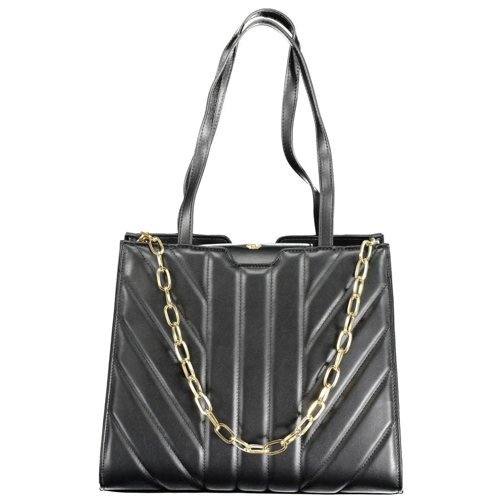 Mario Valentino Black Polyethylene Handbag - Shopper Bags