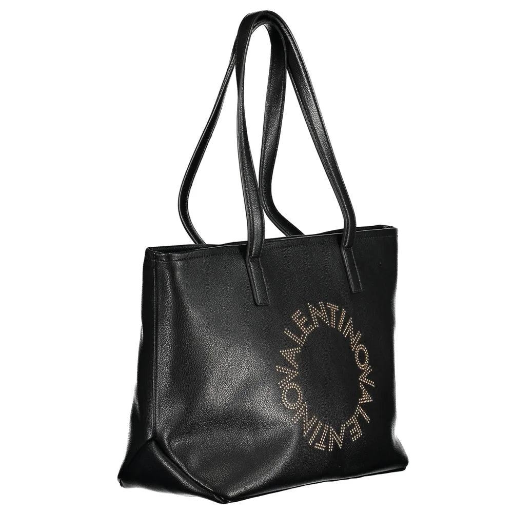 Mario Valentino Black Polyethylene Handbag - Shopper Bags