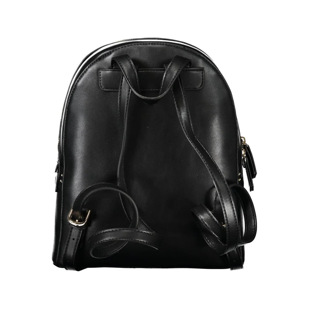 Mario Valentino Black Polyethylene Women Backpack