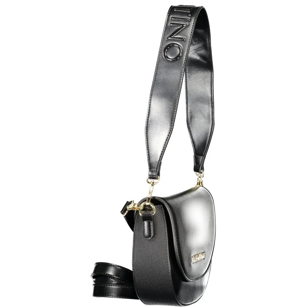 Mario Valentino Black Polyethylene Women Handbag - Half-Moon Bags