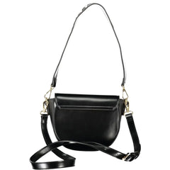 Mario Valentino Black Polyethylene Women Handbag - Half-Moon Bags