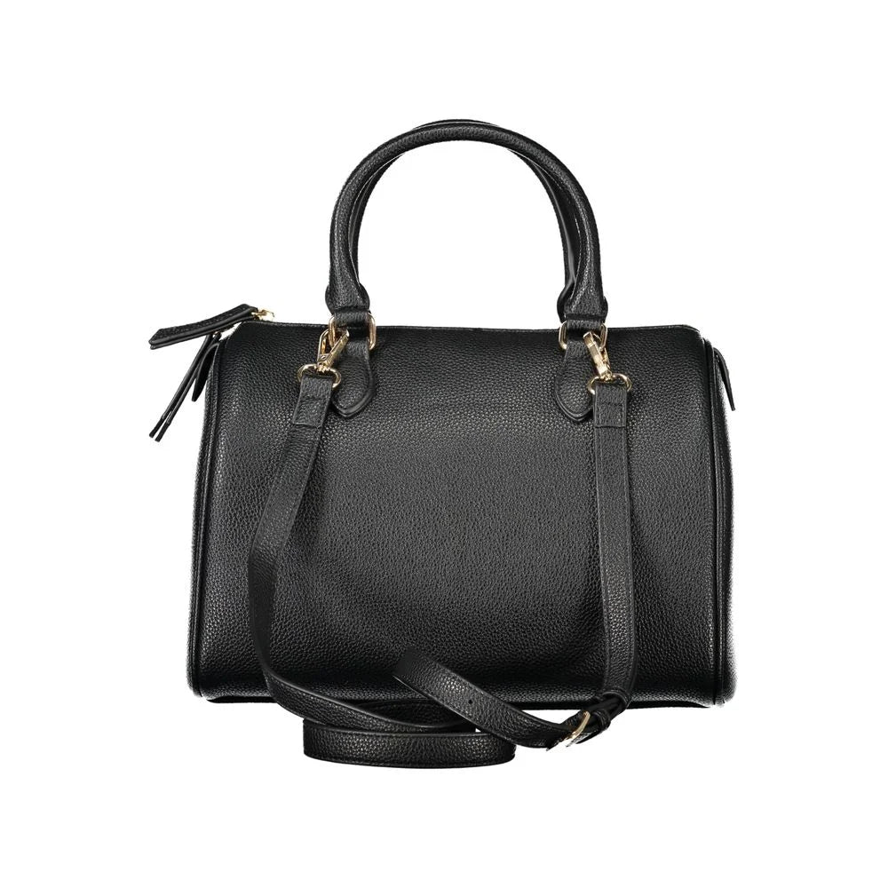 Mario Valentino Black Polyethylene Women Handbag - Satchel Bags