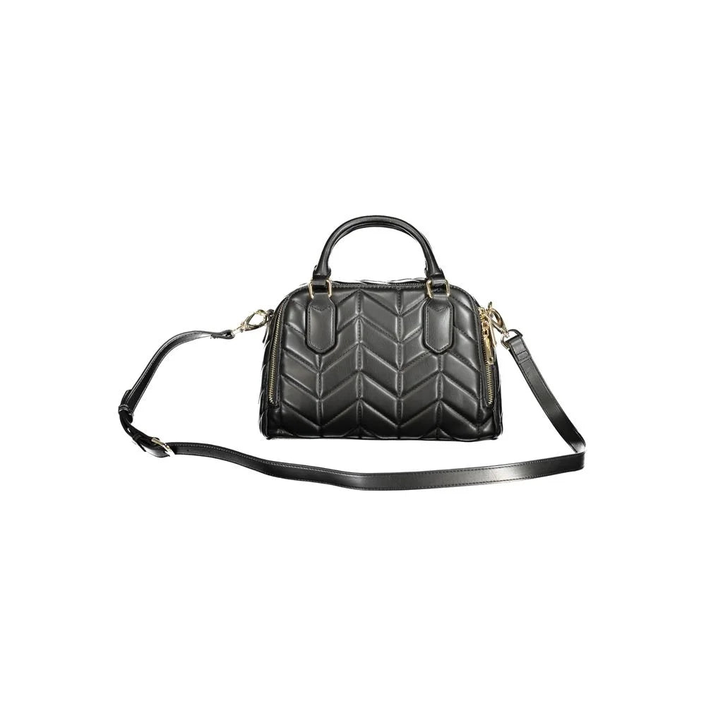 Mario Valentino Black Polyethylene Women Handbag - Satchel Bags