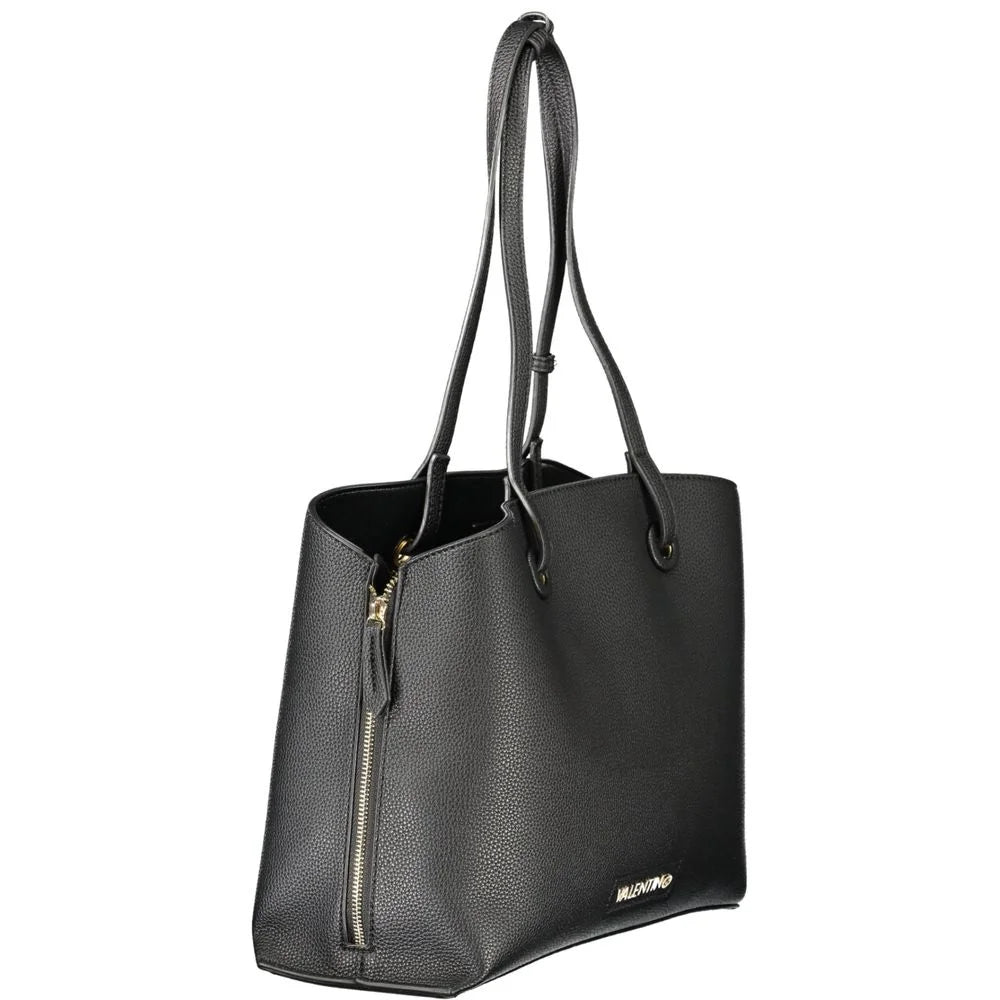 Mario Valentino Black Polyethylene Women Handbag - Shopper Bags
