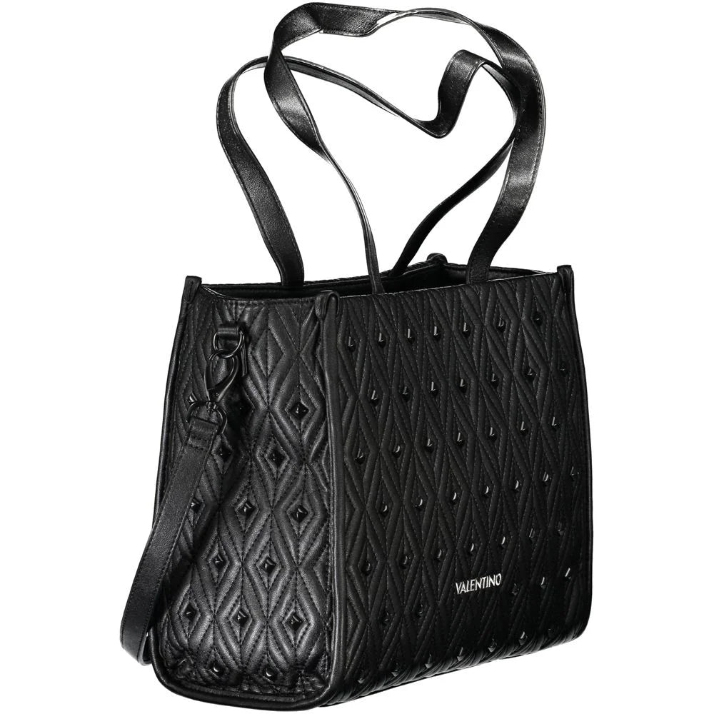 Mario Valentino Black Polyethylene Women Handbag - Shopper Bags