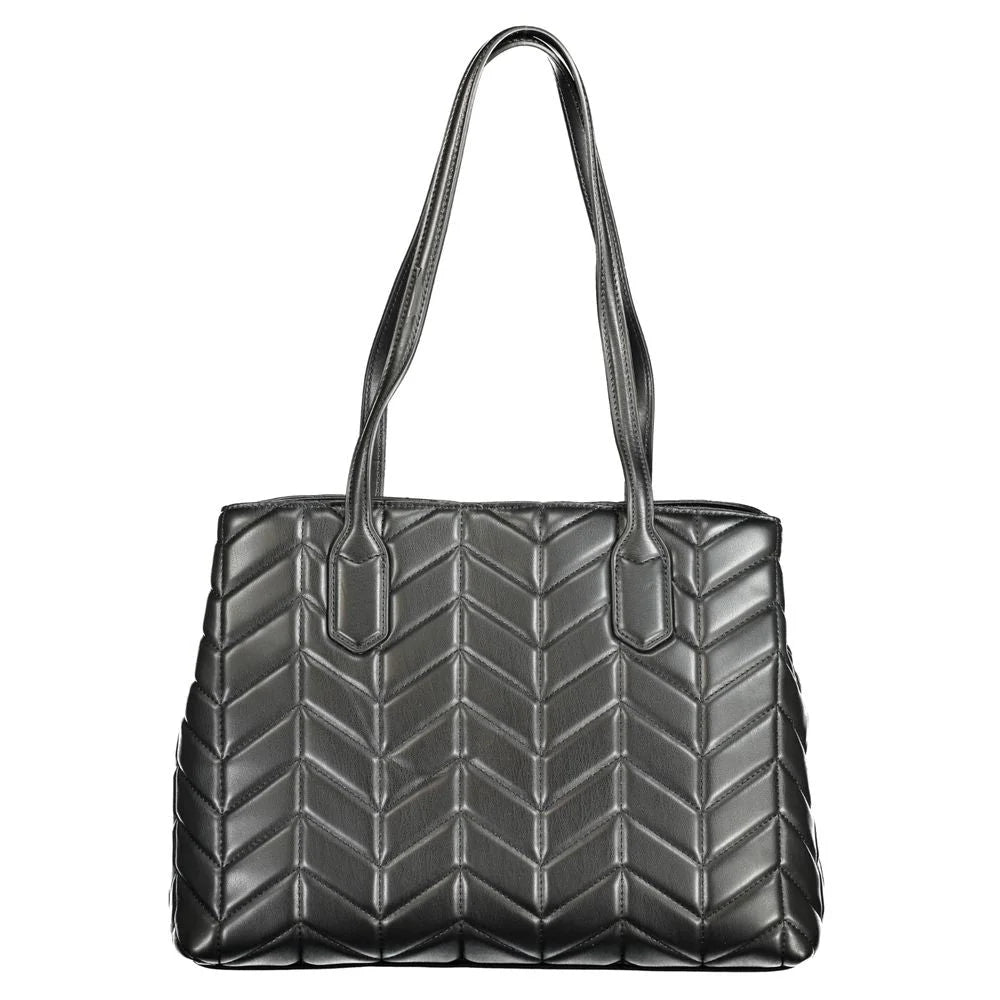 Mario Valentino Black Polyethylene Women Handbag - Shopper Bags