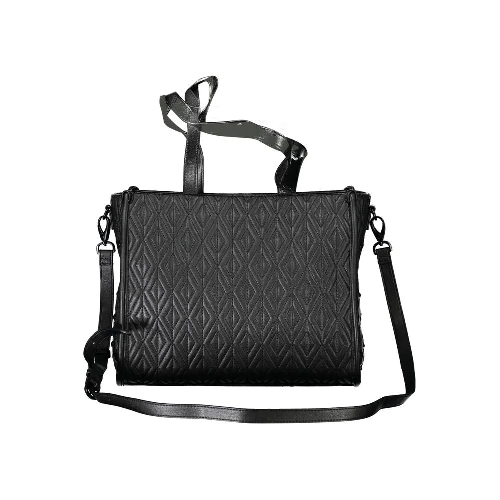 Mario Valentino Black Polyethylene Women Handbag - Shopper Bags