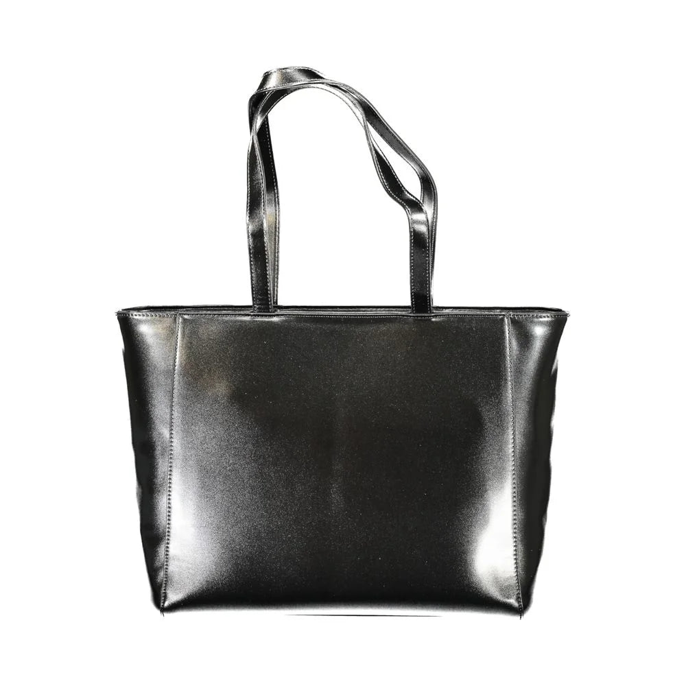 Mario Valentino Black Polyethylene Women Handbag - Shopper Bags