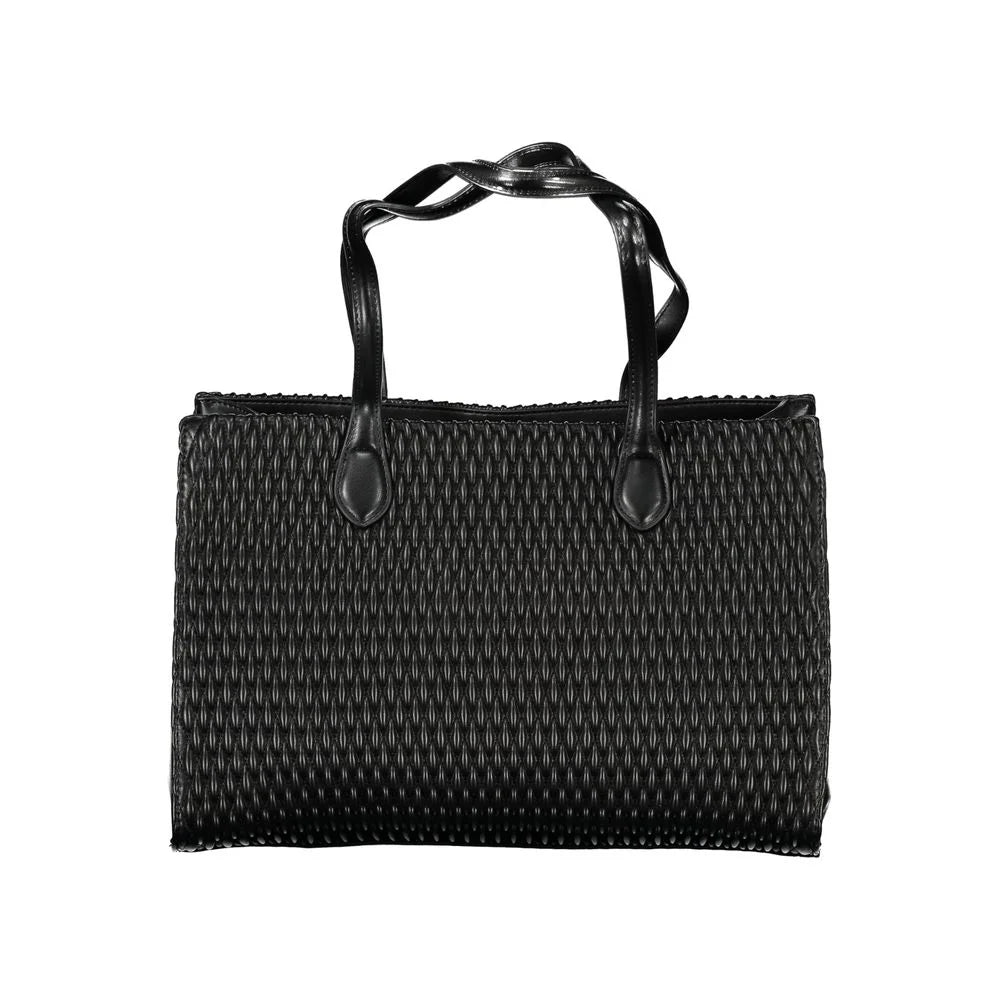 Mario Valentino Black Polyethylene Women Handbag - Shopper Bags