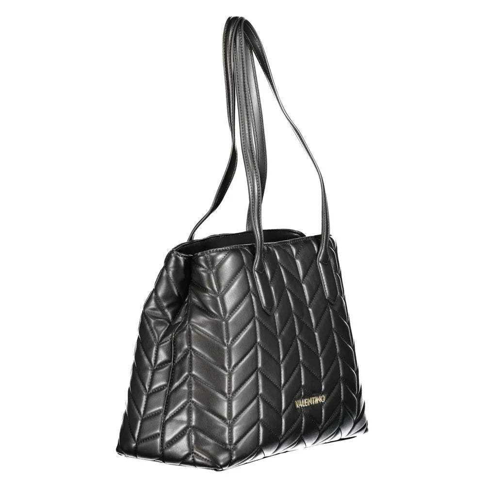 Mario Valentino Black Polyethylene Women Handbag - Shopper Bags