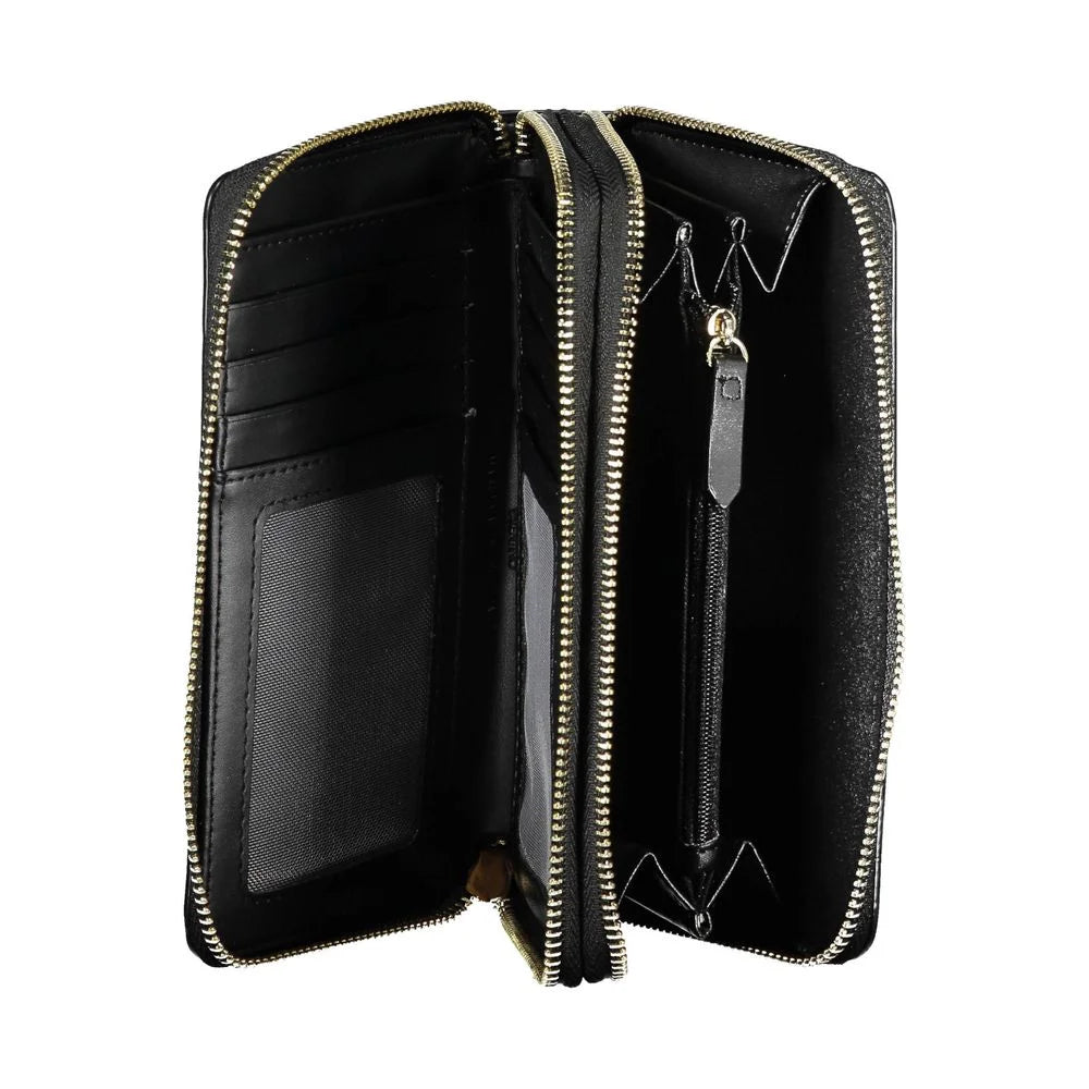 Mario Valentino Black Polyethylene Women Wallet - Wallets